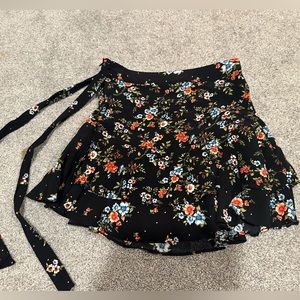 Forever 21 Floral Wrap Skirt